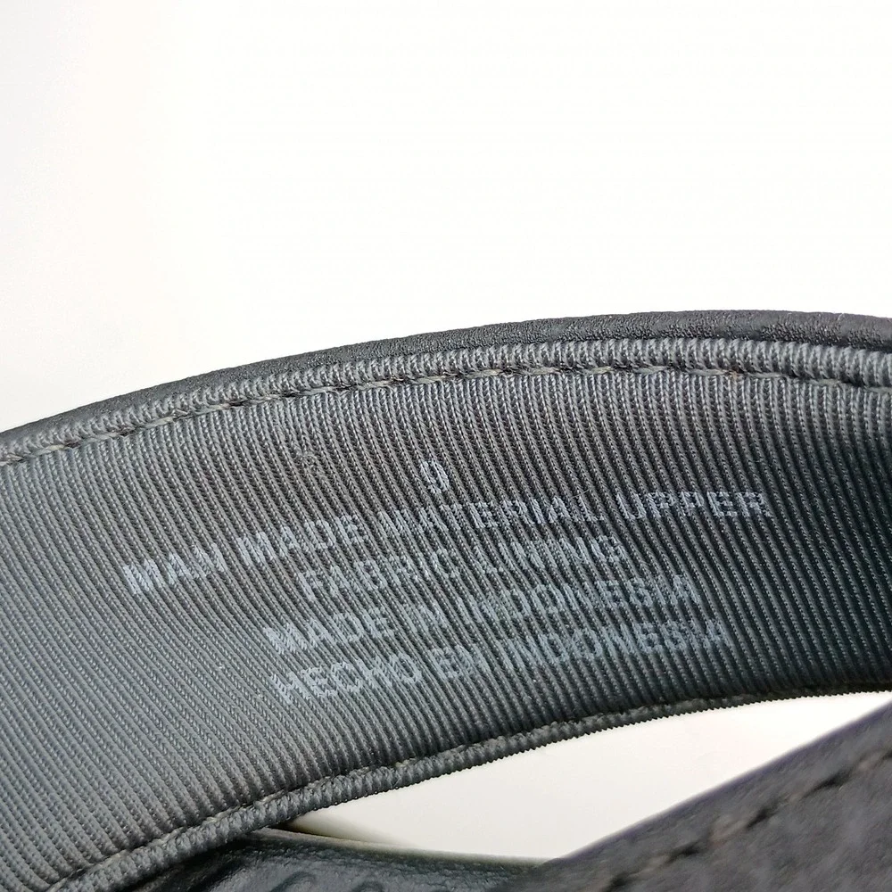 Flojos Men Flip Flop Sandals Size 9 Black Man Made Material Upper Casual